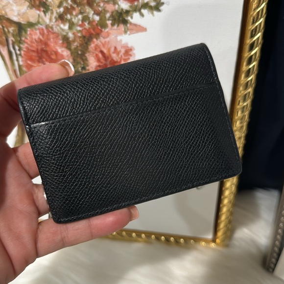 🖤Dior Saddle Bloom Card Holder Black Goatskin - Picture 8 of 17